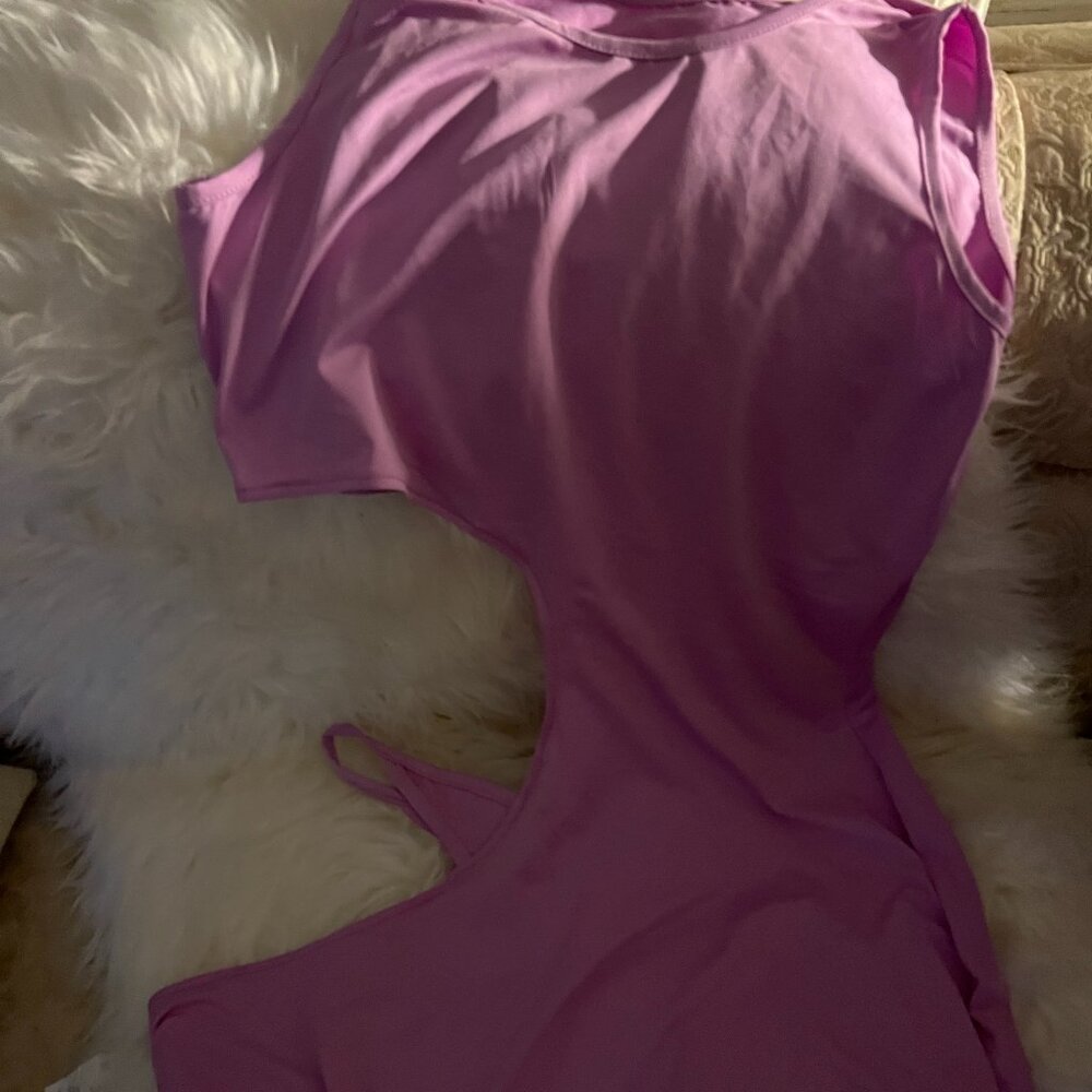 purple sundress